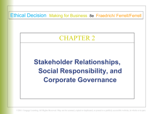 What Is a Stakeholder?