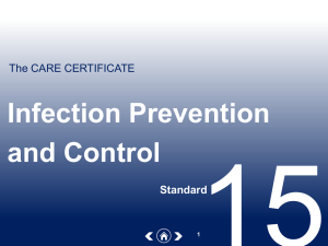The Care Certificate Presentation - 15. Infection