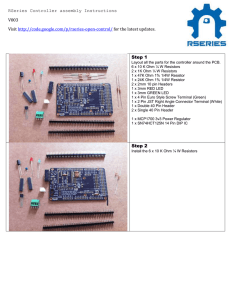 RSeries Controller assembly Instructions V003 Visit http://code