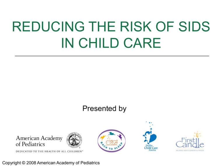 Reducing The Risk Of Sids - Healthy Child Care America