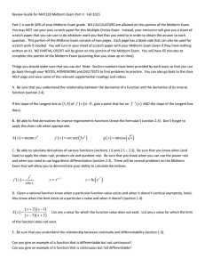 Review Guide for MAT220 Midterm Exam Part II