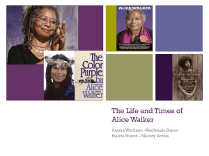 The Life and Times of Alice Walker - Ws-380
