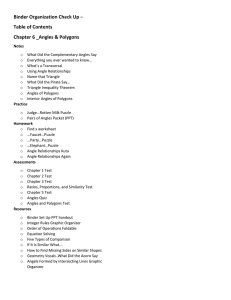 Binder Checklist