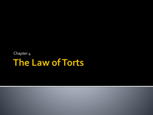 The Law of Torts - Galena Park ISD Moodle