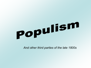 Populism - mrsvanderley