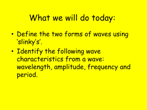 Wave types & properties