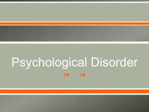 Psychological Disorder - MrKs