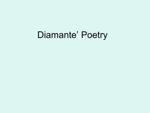 What is a diamante poem