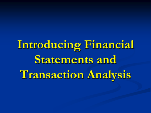 1 Financial Analysis