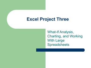 Excel Project Three