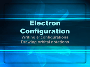 Electron configuration ppt