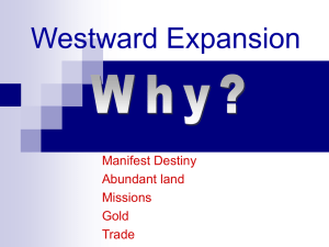 Westward Expansion powerpoint