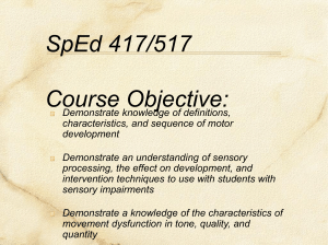 SpEd 417/517 Course Objective: