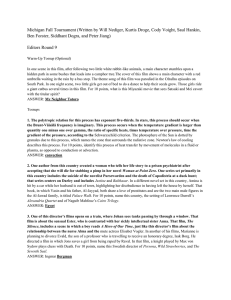 MFTRound09-Editors9 - Collegiate Quizbowl Packet Archive