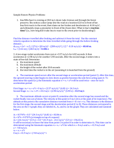 Annotated Sample Honors Physics Problems-1