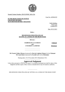 High Court Judgment Template