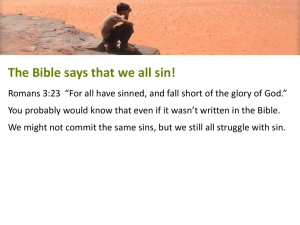 1. Understand Why We Sin