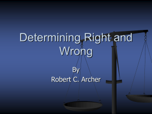 Ways to Determine Right and Wrong
