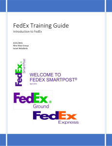 FedEx Training Guide - Nine West Holdings