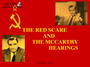 McCarthy and the Red Scare