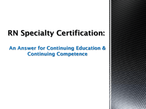RN Specialty Certification