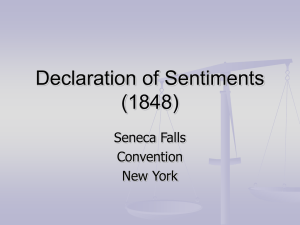 Declaration of Sentiments (1848)