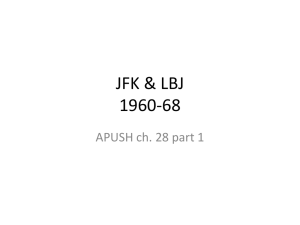 JFK & LBJ 1960-68 - Loudoun County Public Schools