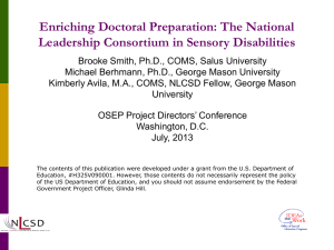 NLCSD Enrichment Updates - OSEP Project Directors' Conference