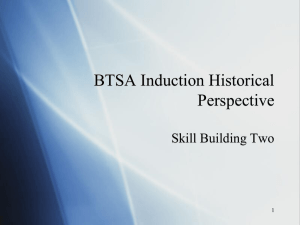 - TCOE BTSA Induction Program Mission Statement