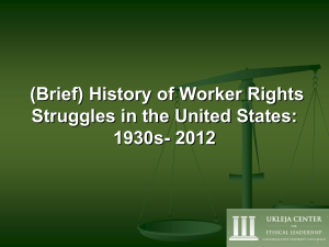 History of Rights Struggles in the United States