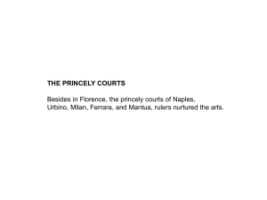 Chapter 21 Princely Courts