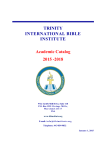 Trinity International Bible Institute