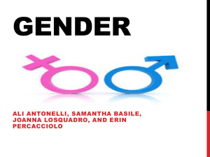 Gender - Joanna Losquadro's Portfolio