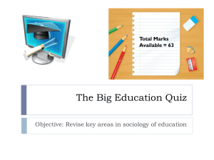 The Big Education Quiz