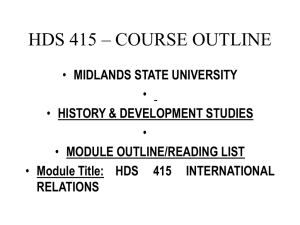 hds 415 - Midlands State University