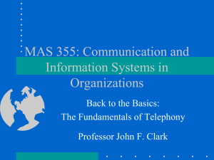 TEL 355: Communication and Information Systems in Organizations