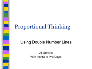 Using double number lines