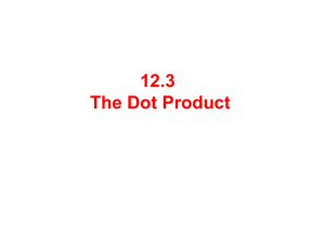 Dot Product