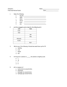 Final Exam Review Packet Date