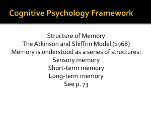 Cognitive Psychology Framework