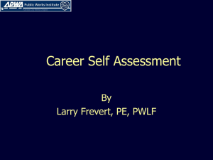 Career Self Assessment
