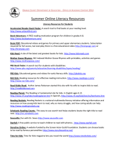 Literacy Resources for Students