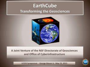 EarthCube: Transforming the GeoSciences