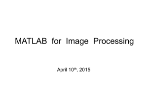 MATLAB for Image Processing