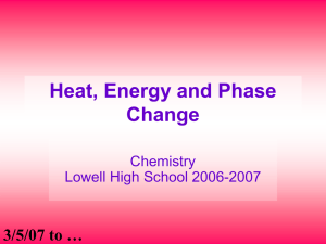 Heat and Phases 2/20