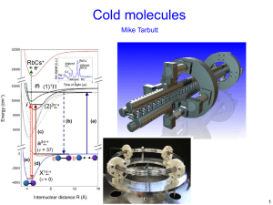 Cold molecules - lecture 1