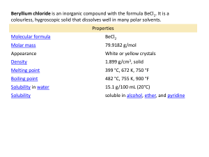 Beryllium chloride