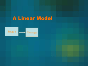 A Linear Model