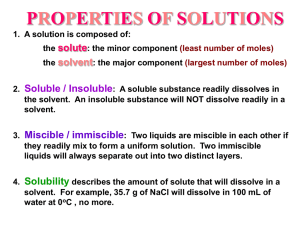 Chapter 3 Molarity