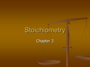 Stoichiometry